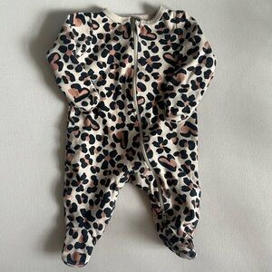 Leopard Print Newborn Sleeper